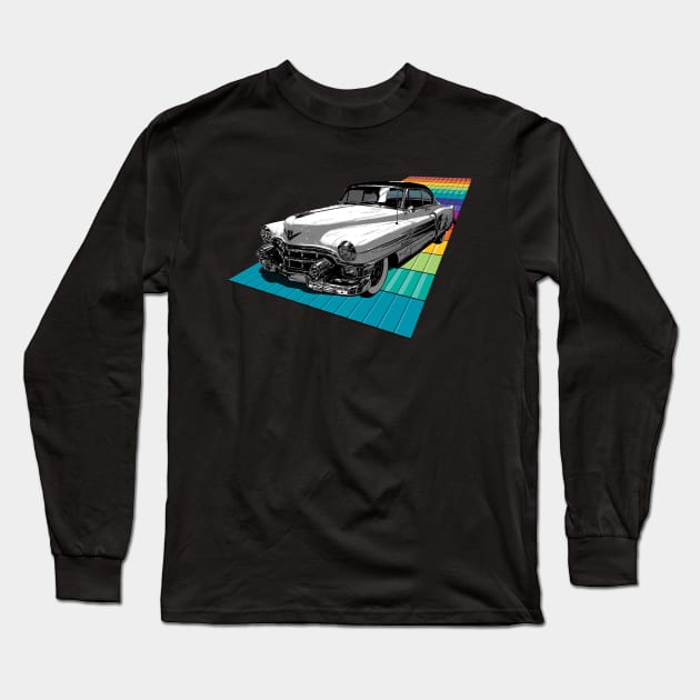 Vintage Power Car Long Sleeve T-Shirt by i2studio